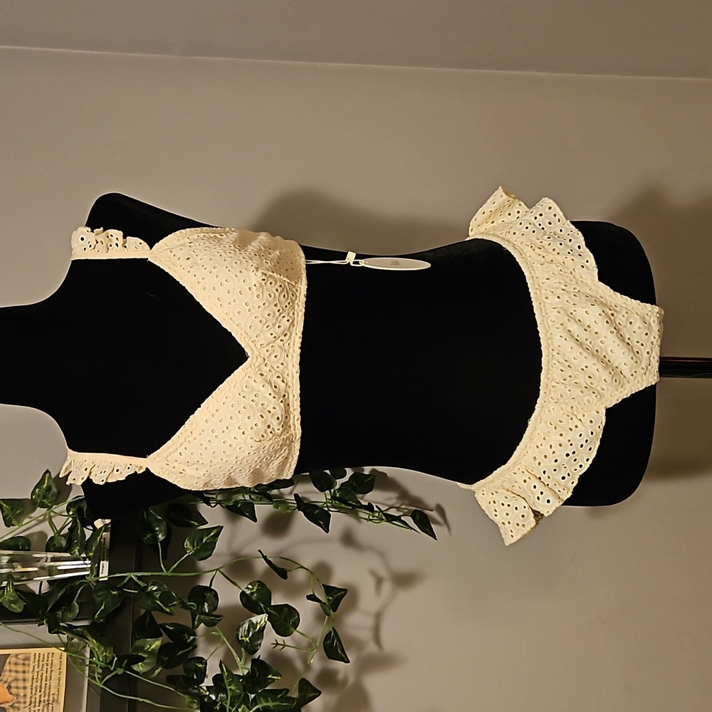 Ava Cotton Eyelet Ruffled Bikini